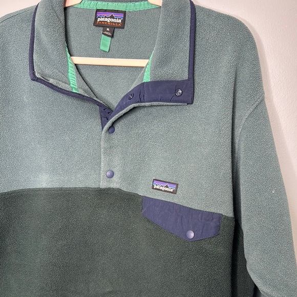 Patagonia Synchilla Snap Fleece Sweater Sz XL - Picture 3 of 10